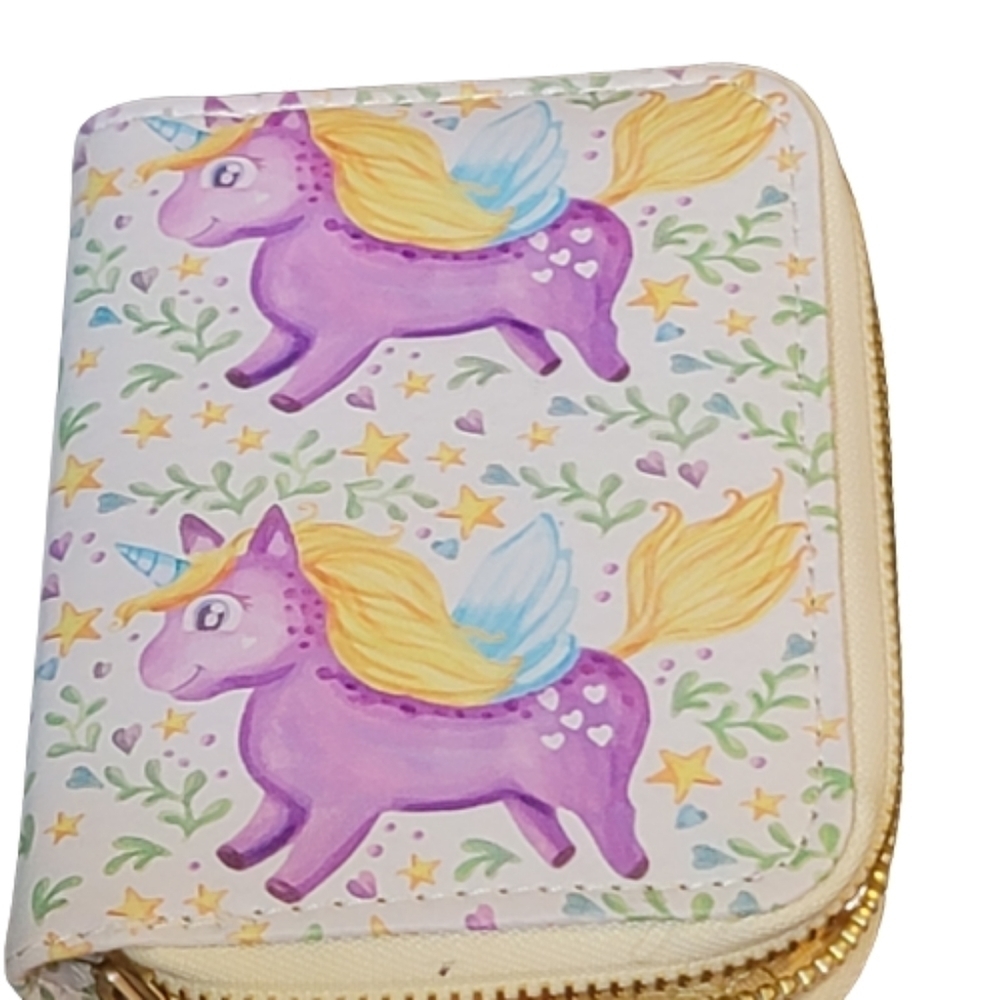 Unicorn WALLET MINKY ACCESSORIES  Cute unicorn wallet